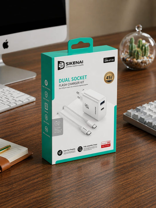 SIKENAI 45W Dual Port Flash Charger