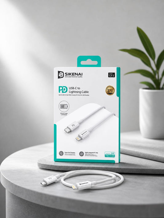 SIKENAI 27W Power Delivery USB-C to Lightning Cable