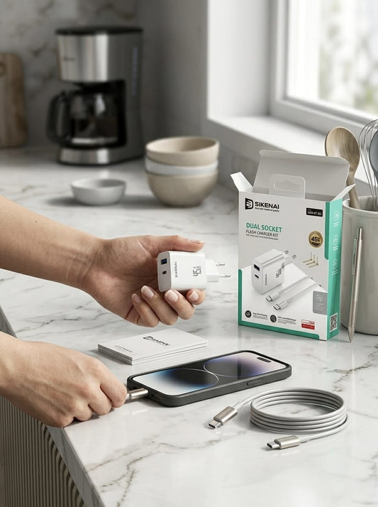 SIKENAI 45W Dual Port Flash Charger
