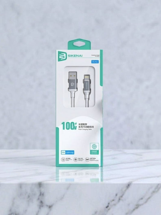 SIKENAI 100W Fast Charging Silicon Lightning Cable